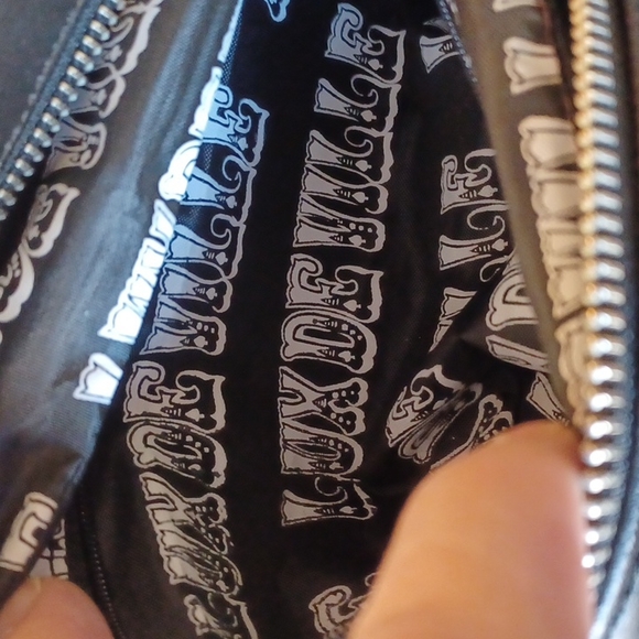 LuxDeVille purple stars satchel style purse. Never been used - Picture 10 of 12